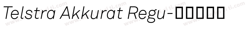 Telstra Akkurat Regu字体转换